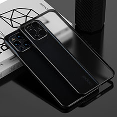 Silikon Schutzhülle Ultra Dünn Flexible Tasche Durchsichtig Transparent H02 für Oppo Find X3 5G Schwarz