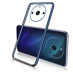 Silikon Schutzhülle Ultra Dünn Flexible Tasche Durchsichtig Transparent H02 für Realme 11 Pro 5G Blau