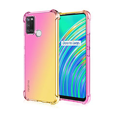 Silikon Schutzhülle Ultra Dünn Flexible Tasche Durchsichtig Transparent H02 für Realme 7i Gelb