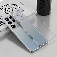 Silikon Schutzhülle Ultra Dünn Flexible Tasche Durchsichtig Transparent H02 für Samsung Galaxy S22 Ultra 5G Klar