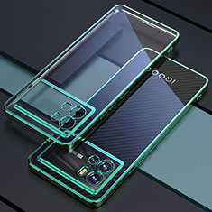 Silikon Schutzhülle Ultra Dünn Flexible Tasche Durchsichtig Transparent H02 für Vivo iQOO 9 5G Grün