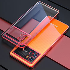 Silikon Schutzhülle Ultra Dünn Flexible Tasche Durchsichtig Transparent H02 für Vivo iQOO 9 5G Rot