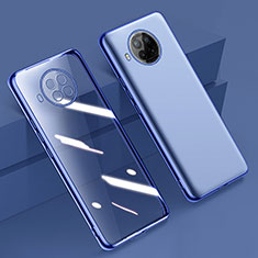 Silikon Schutzhülle Ultra Dünn Flexible Tasche Durchsichtig Transparent H02 für Xiaomi Mi 10i 5G Blau
