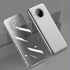 Silikon Schutzhülle Ultra Dünn Flexible Tasche Durchsichtig Transparent H02 für Xiaomi Mi 10T Lite 5G Silber