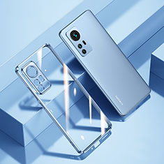 Silikon Schutzhülle Ultra Dünn Flexible Tasche Durchsichtig Transparent H02 für Xiaomi Mi 12 5G Blau