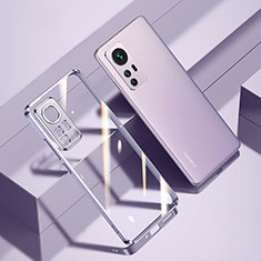 Silikon Schutzhülle Ultra Dünn Flexible Tasche Durchsichtig Transparent H02 für Xiaomi Mi 12 5G Violett