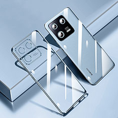 Silikon Schutzhülle Ultra Dünn Flexible Tasche Durchsichtig Transparent H02 für Xiaomi Mi 13 5G Blau