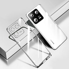 Silikon Schutzhülle Ultra Dünn Flexible Tasche Durchsichtig Transparent H02 für Xiaomi Mi 13 Pro 5G Silber