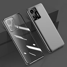 Silikon Schutzhülle Ultra Dünn Flexible Tasche Durchsichtig Transparent H02 für Xiaomi Mi Mix 4 5G Schwarz