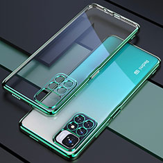 Silikon Schutzhülle Ultra Dünn Flexible Tasche Durchsichtig Transparent H02 für Xiaomi Poco X4 NFC Grün