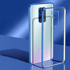 Silikon Schutzhülle Ultra Dünn Flexible Tasche Durchsichtig Transparent H02 für Xiaomi Redmi 10X 4G Blau