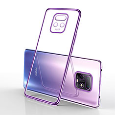 Silikon Schutzhülle Ultra Dünn Flexible Tasche Durchsichtig Transparent H02 für Xiaomi Redmi 10X 5G Violett