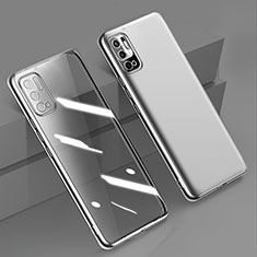 Silikon Schutzhülle Ultra Dünn Flexible Tasche Durchsichtig Transparent H02 für Xiaomi Redmi Note 11 SE 5G Silber