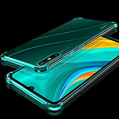 Silikon Schutzhülle Ultra Dünn Flexible Tasche Durchsichtig Transparent H03 für Huawei Enjoy 10e Grün