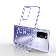 Silikon Schutzhülle Ultra Dünn Flexible Tasche Durchsichtig Transparent H03 für Huawei Honor 30 Pro+ Plus Silber
