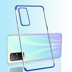 Silikon Schutzhülle Ultra Dünn Flexible Tasche Durchsichtig Transparent H03 für Huawei Honor 30S Blau
