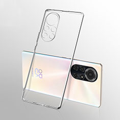 Silikon Schutzhülle Ultra Dünn Flexible Tasche Durchsichtig Transparent H03 für Huawei Nova 8 Pro 5G Silber