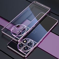 Silikon Schutzhülle Ultra Dünn Flexible Tasche Durchsichtig Transparent H03 für OnePlus 11 5G Violett