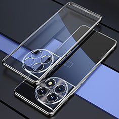 Silikon Schutzhülle Ultra Dünn Flexible Tasche Durchsichtig Transparent H03 für OnePlus Ace 2 5G Silber