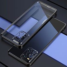 Silikon Schutzhülle Ultra Dünn Flexible Tasche Durchsichtig Transparent H03 für Oppo Find X3 5G Schwarz