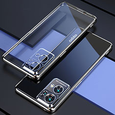 Silikon Schutzhülle Ultra Dünn Flexible Tasche Durchsichtig Transparent H03 für Oppo Reno7 Pro 5G Silber