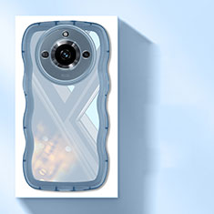 Silikon Schutzhülle Ultra Dünn Flexible Tasche Durchsichtig Transparent H03 für Realme 11 Pro 5G Blau
