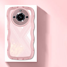 Silikon Schutzhülle Ultra Dünn Flexible Tasche Durchsichtig Transparent H03 für Realme 11 Pro 5G Rosa