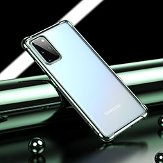 Silikon Schutzhülle Ultra Dünn Flexible Tasche Durchsichtig Transparent H03 für Samsung Galaxy S20 Plus 5G Grün