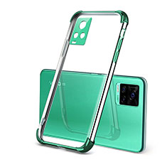 Silikon Schutzhülle Ultra Dünn Flexible Tasche Durchsichtig Transparent H03 für Vivo V20 Pro 5G Grün
