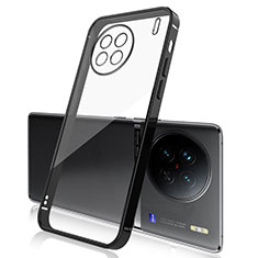 Silikon Schutzhülle Ultra Dünn Flexible Tasche Durchsichtig Transparent H03 für Vivo X90 5G Schwarz
