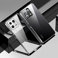 Silikon Schutzhülle Ultra Dünn Flexible Tasche Durchsichtig Transparent H03 für Xiaomi Mi 13 Pro 5G Schwarz