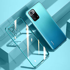Silikon Schutzhülle Ultra Dünn Flexible Tasche Durchsichtig Transparent H03 für Xiaomi Redmi Note 10 Pro 5G Blau