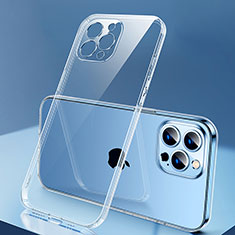 Silikon Schutzhülle Ultra Dünn Flexible Tasche Durchsichtig Transparent H04 für Apple iPhone 14 Pro Max Klar