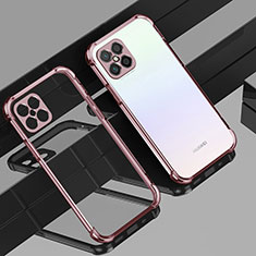 Silikon Schutzhülle Ultra Dünn Flexible Tasche Durchsichtig Transparent H04 für Huawei Nova 8 SE 5G Rosa