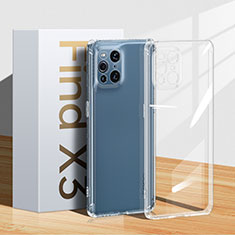 Silikon Schutzhülle Ultra Dünn Flexible Tasche Durchsichtig Transparent H04 für Oppo Find X3 5G Klar