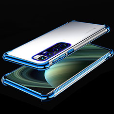 Silikon Schutzhülle Ultra Dünn Flexible Tasche Durchsichtig Transparent H04 für Xiaomi Mi 10 Ultra Blau