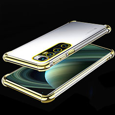 Silikon Schutzhülle Ultra Dünn Flexible Tasche Durchsichtig Transparent H04 für Xiaomi Mi 10 Ultra Gold