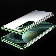 Silikon Schutzhülle Ultra Dünn Flexible Tasche Durchsichtig Transparent H04 für Xiaomi Mi 10 Ultra Grün
