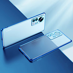 Silikon Schutzhülle Ultra Dünn Flexible Tasche Durchsichtig Transparent H04 für Xiaomi Mi 12 5G Blau