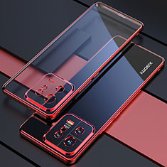 Silikon Schutzhülle Ultra Dünn Flexible Tasche Durchsichtig Transparent H04 für Xiaomi Mi 13 Pro 5G Rot