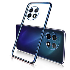 Silikon Schutzhülle Ultra Dünn Flexible Tasche Durchsichtig Transparent H05 für OnePlus 11R 5G Blau