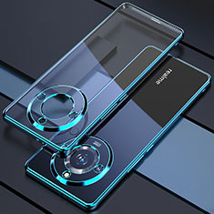 Silikon Schutzhülle Ultra Dünn Flexible Tasche Durchsichtig Transparent H05 für Realme 11 Pro 5G Blau