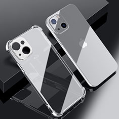 Silikon Schutzhülle Ultra Dünn Flexible Tasche Durchsichtig Transparent H06 für Apple iPhone 13 Mini Silber
