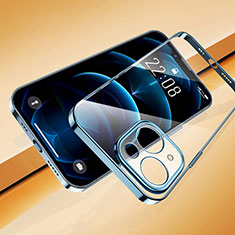 Silikon Schutzhülle Ultra Dünn Flexible Tasche Durchsichtig Transparent H07 für Apple iPhone 13 Mini Blau