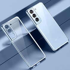 Silikon Schutzhülle Ultra Dünn Flexible Tasche Durchsichtig Transparent H08 für Samsung Galaxy S23 5G Hellblau