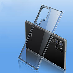 Silikon Schutzhülle Ultra Dünn Flexible Tasche Durchsichtig Transparent H10 für Samsung Galaxy S21 Ultra 5G Grau