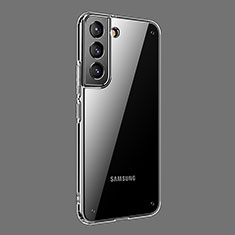 Silikon Schutzhülle Ultra Dünn Flexible Tasche Durchsichtig Transparent H11 für Samsung Galaxy S22 5G Grau