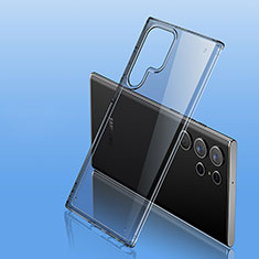 Silikon Schutzhülle Ultra Dünn Flexible Tasche Durchsichtig Transparent H11 für Samsung Galaxy S24 Ultra 5G Grau