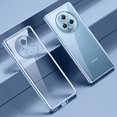 Silikon Schutzhülle Ultra Dünn Flexible Tasche Durchsichtig Transparent LD1 für Huawei Honor Magic5 5G Blau
