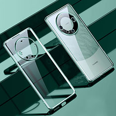 Silikon Schutzhülle Ultra Dünn Flexible Tasche Durchsichtig Transparent LD1 für Huawei Mate 60 Grün